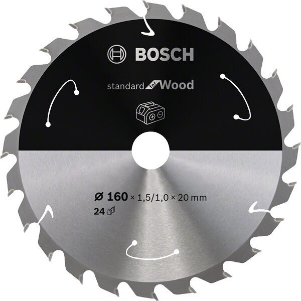 Ripzāģa asmens kokam Bosch Standard cena un informācija | Slīpmašīnas | 220.lv