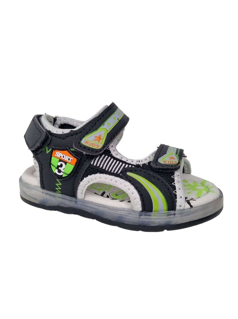 Zēnu sandales ar LED gaismiņām. cena un informācija | Bērnu sandales | 220.lv