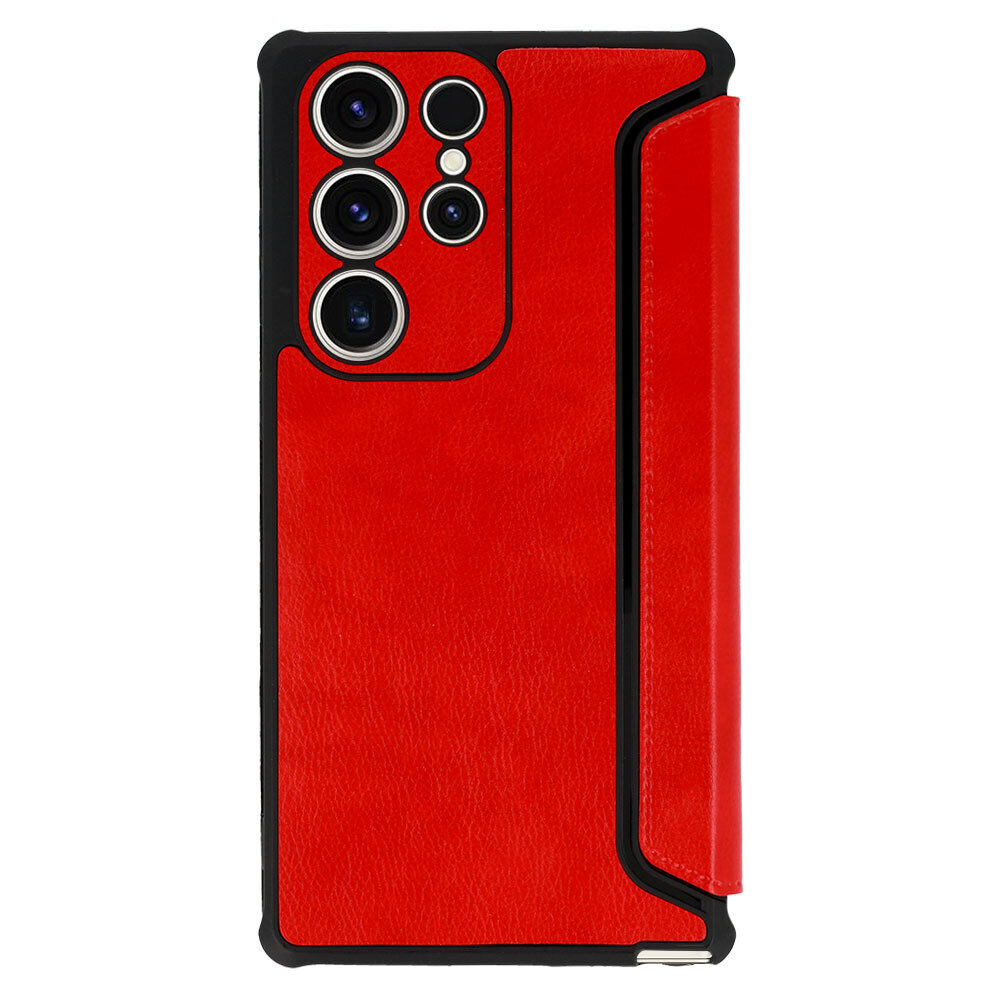 Maciņš RAZOR Leather - Samsung Galaxy A54 , sarkans cena un informācija | Telefonu vāciņi, maciņi | 220.lv