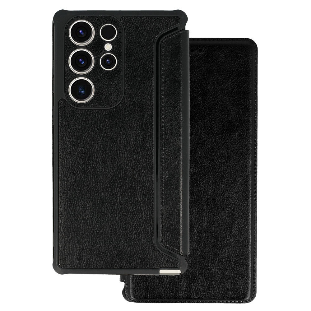 Maciņš RAZOR Leather - Samsung Galaxy S23 Ultra, melns cena un informācija | Telefonu vāciņi, maciņi | 220.lv