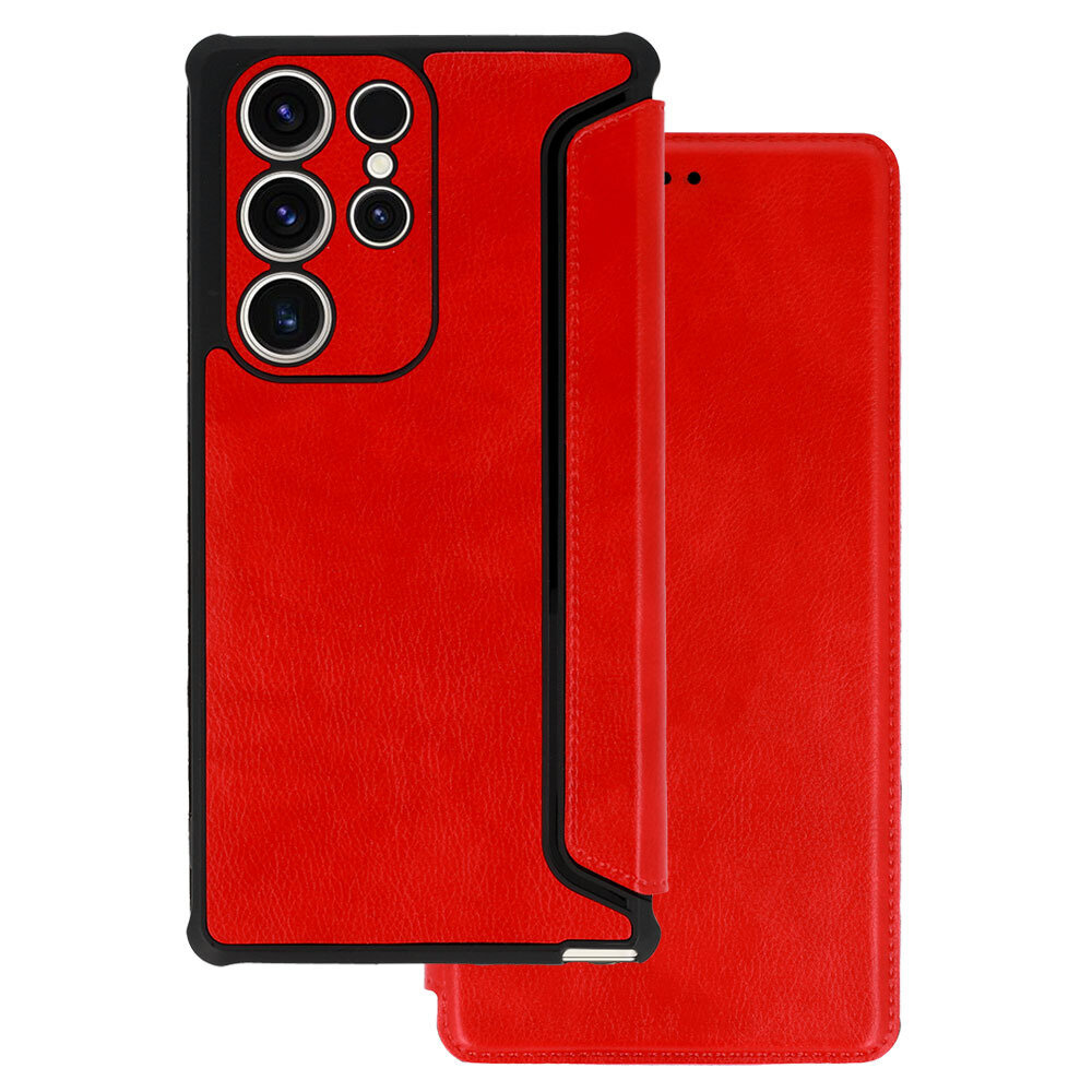 Maciņš RAZOR Leather - Samsung Galaxy S23 Ultra, sarkans цена и информация | Telefonu vāciņi, maciņi | 220.lv