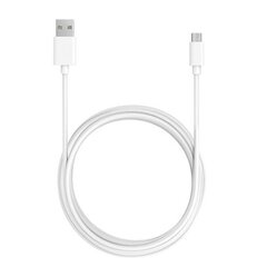 Cable - USB to Micro USB - WHITE (fast charge) цена и информация | Кабели для телефонов | 220.lv