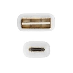 Cable - USB to Micro USB - reversible 1 m, WHITE cena un informācija | Savienotājkabeļi | 220.lv