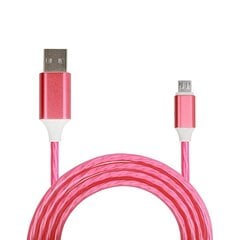 Cable Flow - USB to Micro USB - 1 Meter RED (fast charge) цена и информация | Кабели для телефонов | 220.lv