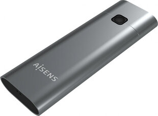 Cietā diska ietvars Aisens ASM2-021GR USB Pelēks USB 3.2 Gen 2 (3.1 Gen 2) цена и информация | Чехлы для жёстких дисков | 220.lv