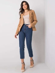 Женские ярко-синие джинсовые брюки из денима цена и информация | Джинсы | 220.lv