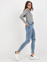 Džinsu bikses, zilā krāsā цена и информация | Женские джинсы | 220.lv