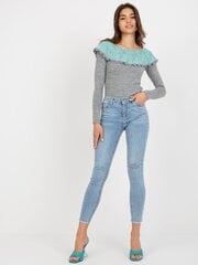 Džinsu bikses, zilā krāsā cena un informācija | Sieviešu džinsi | 220.lv