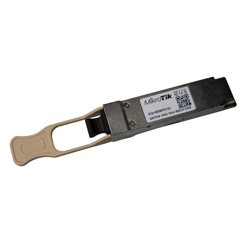 MikroTik XQ+85MP01D | QSFP28 modulis | 100Gb/s, 850nm, 100m, daudzrežīmi цена и информация | Rūteri (maršrutētāji) | 220.lv