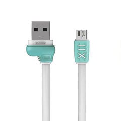 REMAX Cable Running Shoe RC-112m - USB to Micro USB - 1 metre White цена и информация | Кабели для телефонов | 220.lv