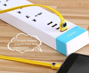 REMAX Cable Lemen RC-101m - USB to Micro USB - Yellow цена и информация | Кабели для телефонов | 220.lv