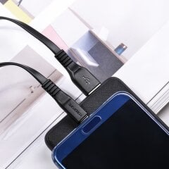 Borofone Cable BX23 Wide Power - USB to Type C - 3A 1 m, black cena un informācija | Savienotājkabeļi | 220.lv