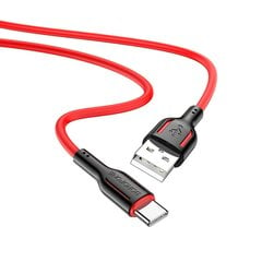 Borofone Cable BX63 Charming - USB to Lightning - 2,4A 1 metre black-red цена и информация | Кабели для телефонов | 220.lv