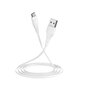 Borofone Cable BX18 Optimal - USB na Micro USB - 2 m, white cena un informācija | Savienotājkabeļi | 220.lv