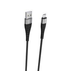 Borofone Cable BX32 Munificent - USB to Micro USB - 3A 1 metre black цена и информация | Кабели для телефонов | 220.lv