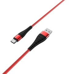 Borofone Cable BX32 Munificent - USB to Lightning - 2,4A 1 metre red цена и информация | Кабели для телефонов | 220.lv