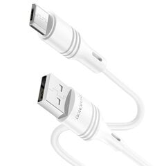 Borofone Cable BX43 CoolJoy - USB to Micro USB - 2,4A 1 metre white цена и информация | Кабели для телефонов | 220.lv