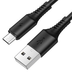 Borofone Cable BX47 Coolway - USB to Micro USB - 2,4A 1 metre black цена и информация | Кабели для телефонов | 220.lv