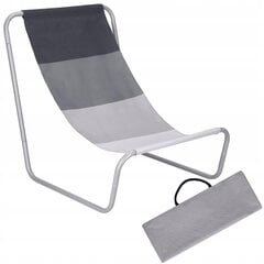 Saliekams āra krēsls, pludmales krēsls, pelēks cena un informācija | Dārza krēsli | 220.lv