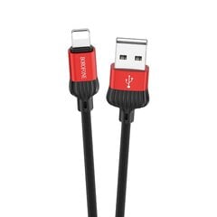 Borofone Cable BX28 Dignity - USB to Micro USB - 2,4A 1 metre red цена и информация | Кабели для телефонов | 220.lv