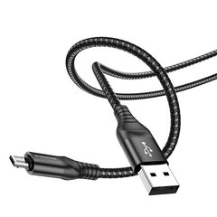 Borofone Cable BX56 Delightful - USB to Micro USB - 2,4A 1 metre black цена и информация | Кабели для телефонов | 220.lv