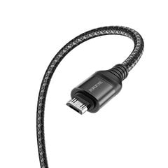 Borofone Cable BX56 Delightful - USB to Micro USB - 2,4A 1 metre black цена и информация | Кабели для телефонов | 220.lv