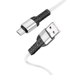 Borofone Cable BX64 Special Silicone - USB to Type C - 3A 1 metre white цена и информация | Кабели для телефонов | 220.lv