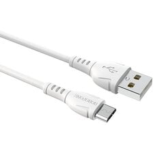 Borofone Cable BX51 Triumph - USB to Micro USB - 2,4A 1 metre white цена и информация | Кабели для телефонов | 220.lv