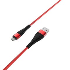 Borofone Cable BX32 Munificent - USB to Lightning - 2,4A 1 metre red цена и информация | Кабели для телефонов | 220.lv