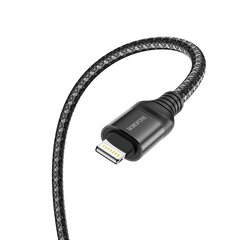 Borofone Cable BX56 Delightful - USB to Lightning - 2,4A 1 metre black цена и информация | Кабели для телефонов | 220.lv