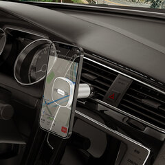 Borofone Car holder BH44 Smart magnetic, air vent mount black-silver cena un informācija | Auto turētāji | 220.lv