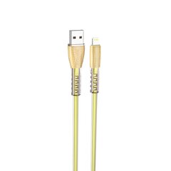 Borofone Cable BU31 Clear Shadow Jelly - USB to Lightning - 2,4A 1 metre gold цена и информация | Кабели для телефонов | 220.lv