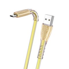 Borofone Cable BU31 Clear Shadow Jelly - USB to Micro USB - 2,4A 1 metre silver цена и информация | Кабели для телефонов | 220.lv
