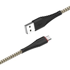 Borofone Cable BX25 Powerful - USB to Micro USB - 2,4A 1 metre white цена и информация | Кабели для телефонов | 220.lv