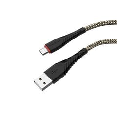 Borofone Cable BX25 Powerful - USB to Micro USB - 2,4A 1 metre white цена и информация | Кабели для телефонов | 220.lv