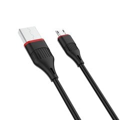 Borofone Cable BX17 Enjoy - USB to Micro USB - 2A 1 metre black цена и информация | Кабели для телефонов | 220.lv