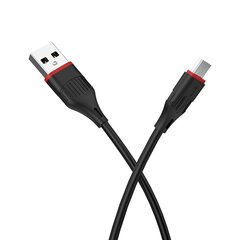 Borofone Cable BX17 Enjoy - USB to Micro USB - 2A 1 metre black цена и информация | Кабели для телефонов | 220.lv