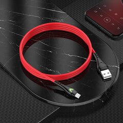 Borofone Cable BX65 Bright - USB to Micro USB - 2A 1 metre red цена и информация | Кабели для телефонов | 220.lv