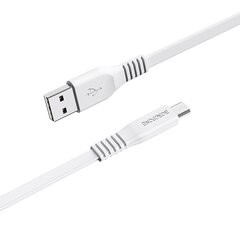 Borofone Cable BX23 Wide Power - USB to MicroUSB - 2,4A 1 metre white цена и информация | Кабели для телефонов | 220.lv