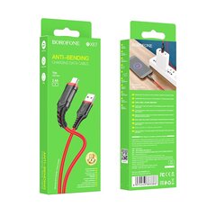 Borofone Cable BX67 - USB to Micro USB - 2,4A 1 metre red цена и информация | Кабели для телефонов | 220.lv