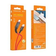Borofone Cable BX67 - USB to Type C - 3A 1 metre red цена и информация | Кабели для телефонов | 220.lv