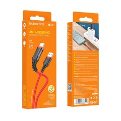 Borofone Cable BX67 - USB to Type C - 3A 1 m, red cena un informācija | Savienotājkabeļi | 220.lv