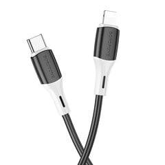 Borofone Cable BX79 - USB to Lightning - 2,4A 1 metre white цена и информация | Кабели для телефонов | 220.lv