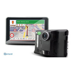 GPS-навигация с видеорегистратором IHEX 7 DVR цена и информация | GPS навигаторы | 220.lv