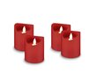 4 LED sveču komplekts Goobay 44591, sarkans цена и информация | Sveces un svečturi | 220.lv
