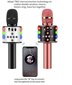 D168 bezvadu „Bluetooth“ Karaoke mikrofons ar skaļruni, melns cena un informācija | Mikrofoni | 220.lv