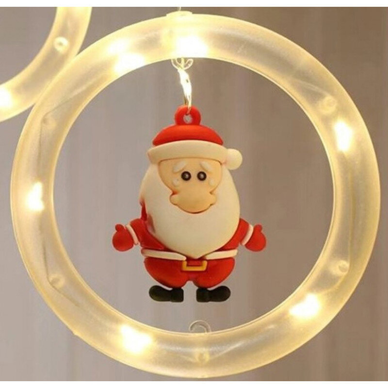 Ziemassvētku rotājumi ar Ziemassvētku vecīša motīviem 3m цена и информация | Ziemassvētku lampiņas, LED virtenes | 220.lv