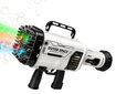 Elektrisko ziepju burbulis SPACE ROCKET automāts/pistole, 64 bedrītes gaišā, melnā krāsā цена и информация | Svētku dekorācijas | 220.lv