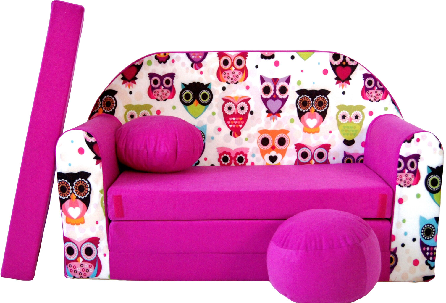 Izvelkamais dīvāns H17, 98x58 cm, rozā cena un informācija | Sēžammaisi, klubkrēsli, pufi bērniem | 220.lv