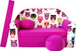Izvelkamais dīvāns H17, 98x58 cm, rozā cena un informācija | Sēžammaisi, klubkrēsli, pufi bērniem | 220.lv
